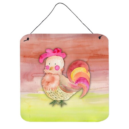 Carolines Treasures Rooster Watercolor Wall or Door Hanging Prints BB7417DS66